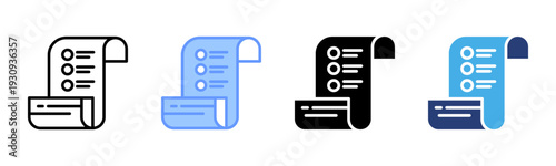 Tasklist icon set multiple style collection