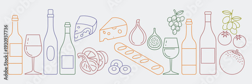 Abstract geometric shapes with vibrant colors and intricate patterns isolated on white background, Vector, illustration