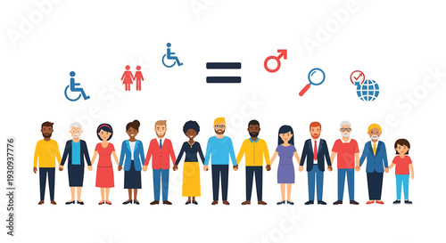 Set of 16 diverse people icons vector