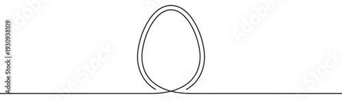 Continuous line drawing of a simple loop track design, symbolizing endless motion and dynamic energy on a clean white surface.