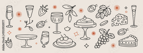 A vibrant and diverse collection of illustrated characters and objects isolated on white background, Vector, illustration