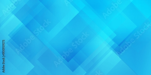 Abstract blue geometric background with overlapping transparent square shapes and diagonal lines for modern tech design