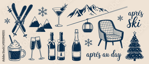 A diverse collection of objects and symbols in a vibrant and eclectic arrangement isolated on white background, Vector, illustration