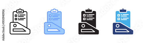 Tasklist icon set multiple style collection