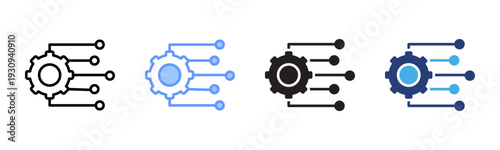 Task Deadline icon set multiple style collection