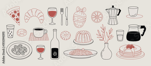 Assorted vintage stamps showcasing diverse themes and designs from around the world. isolated on white background, Vector, illustration