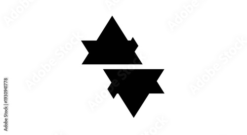 Black Arrows Pointing Opposite Directions.
