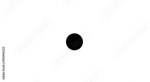 Black Circle Shape on White Background 3.