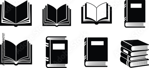 Book Icons Collection Education Knowledge Publishing Media