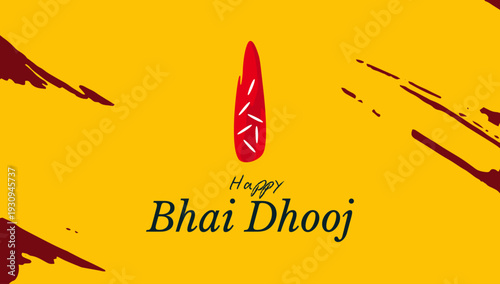 Vector design representing Bhai Dooj festival celebrating sibling bond, love, tradition, ritual ceremony, and Indian cultural heritage.