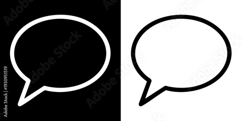 Modern chat bubbles for digital communication and dialogue