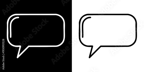 Modern chat bubbles for digital communication and dialogue