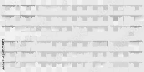 Abstract geometric pattern of fragmented textured grayscale blocks