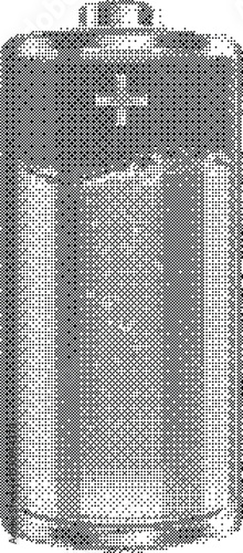 Power Battery Pixelated Bitmap Icon dithered halftone energy sign for electrical technology device charging and renewable resource graphics.