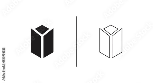 3d cube design, minimalist 3d cube, abstract 3d cube, geometric 3d cube Vector