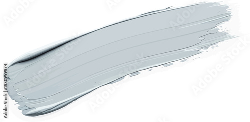 Pale blue paint stroke demonstrates thick texture against white background.