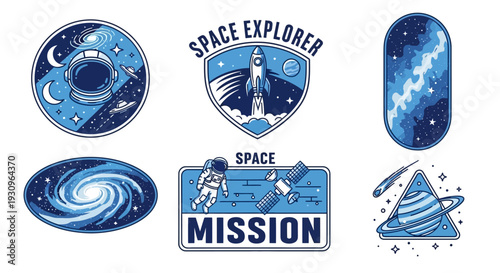 Vector illustration of the sea featuring a vintage grunge set of patriotic USA and Israel flag badges and rubber stamps for a web design banner