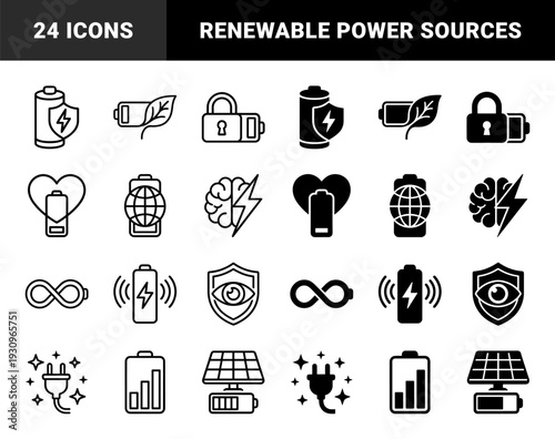 Sustainable Energy Hybrid Symbols Featuring Battery Integration With Natural Leaves Solar Panels Global Connectivity and Intelligence Concepts