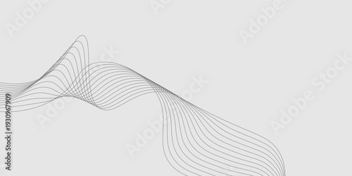 Abstract vector background with black wavy lines. suit for banners in bussines, website illustration