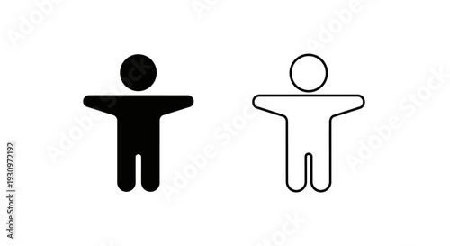 Inclusive design icons: accessibility symbols for universal design and diversity representation Vector