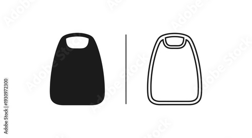 Black and white handbag icon design vector illustration Vector
