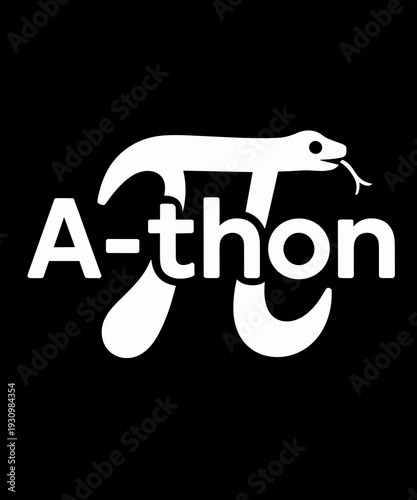Pi-thon Snake Funny Math Joke Pun