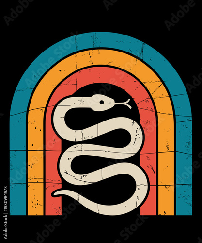 Retro Snake Lover Vintage Reptile