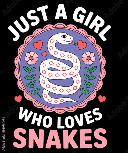 Snake Handler - Woman Snake Lover - Girl Loves Snakes