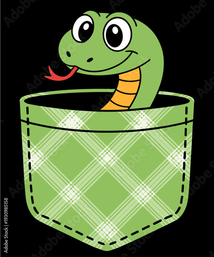 Funny Snake Pocket Cool Reptile Lover