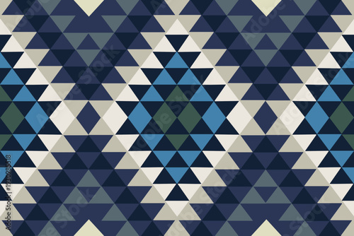 abstract geometric background. Navajo tribal vector seamless pattern. Ethnic south western decor style. Boho geometric ornament. Vector seamless pattern. Design for carpet. Illustration.rug.clothing. 