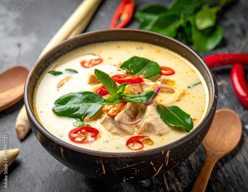 Thailändische Tom Kha Gai