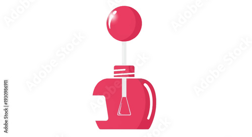 Red perfume bottle icon.