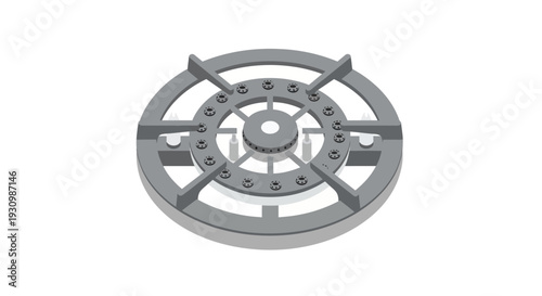 Stainless Steel Gas Stove.