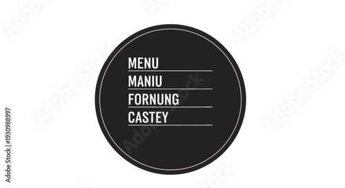 Black Restaurant Menu Board.