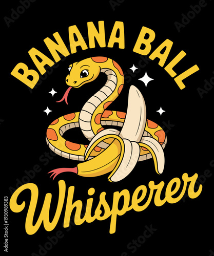 Banana Ball Whisperer Snake Funny Ball Python