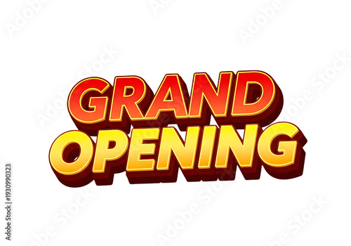 Wallpaper Mural Vibrant grand opening sign with bold, colorful lettering and celebratory design isolated on transparent background Torontodigital.ca