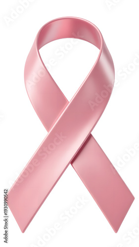 Pink breast cancer awareness ribbon symbol