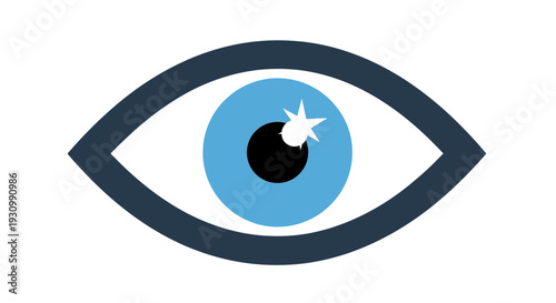 Blue Eye Illustration.
