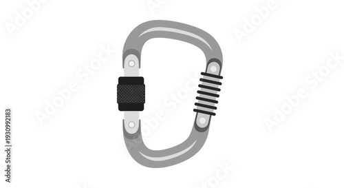 Carabiner Clip Closeup.