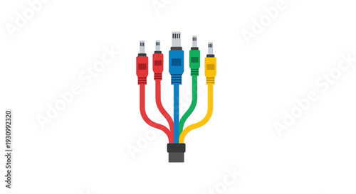 Colorful Cable Adapter Plug.