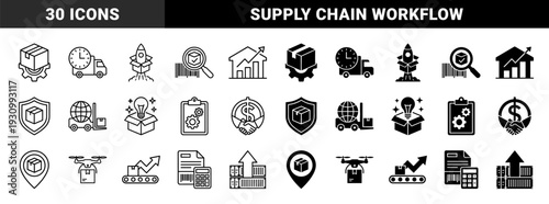 Logistics and Supply Chain Management Hybrid Symbols Featuring Global Shipping Containers Delivery Drones and Automated Warehouse Processing Elements
