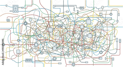 Complex Network Diagram System.