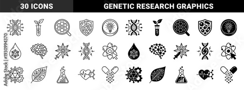 Biotechnology and Synthetic Biology Symbols Merging DNA Helixes with Circuitry Organic Plant Growth in Lab Tubes and Neural Network Brain Anatomy