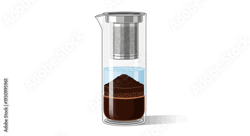 Glass Coffee Syrup Bottle.