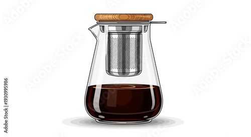 Glass Coffee Carafe Brewer.