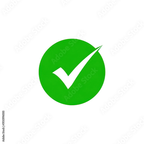 Green circle icon with a white checkmark symbol indicating approval or confirmation Free Download Green circle icon with a white checkmark symbol indicating approval or confirmation - GFXLoad