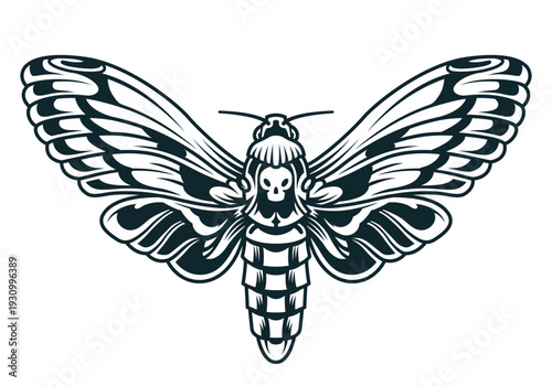 Gothic Death Head Moth Skull Illustration Dark Tattoo Style Vintage Engraving
Skull Death Moth Gothic Tattoo Design Dark Aesthetic Butterfly Illustration
Dark Gothic Death Head Moth Illustration Vinta