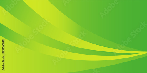 Abstract green wave background with smooth flowing curves and layered gradient shapes, modern fresh design for nature, business, and technology themes. eps10