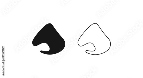 Black and white shoe icon Vector
