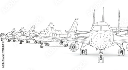 Line of military fighter jets on white background military jets fighter planes aircraft